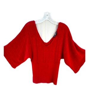 #holiday Red V-Neck Sweater #christmas